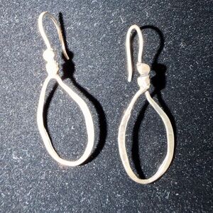 Elegant Silver Loop Earrings
